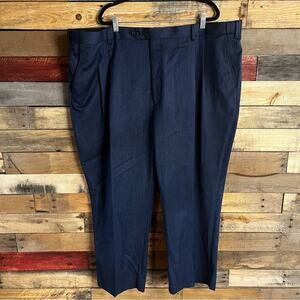Paul Fredrick Navy Dress Pants Size 48W